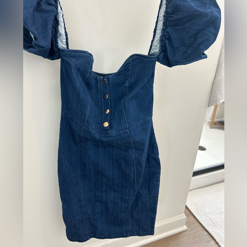 Haute Monde Blue Denim Top